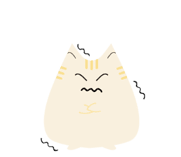 The cute fat cat sticker #12738551