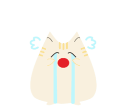 The cute fat cat sticker #12738574