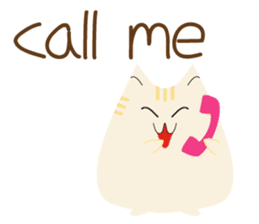 The cute fat cat sticker #12738580