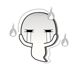 This world is hateful ghost sticker sticker #12739027