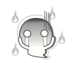 This world is hateful ghost sticker sticker #12739028