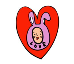 creepy ccute Rabbit sticker #12739166