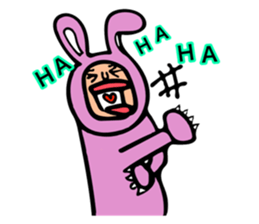 creepy ccute Rabbit sticker #12739170