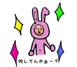 creepy ccute Rabbit sticker #12739173