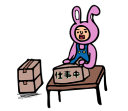 creepy ccute Rabbit sticker #12739180