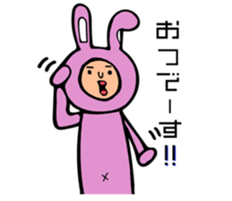 creepy ccute Rabbit sticker #12739183