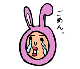 creepy ccute Rabbit sticker #12739191