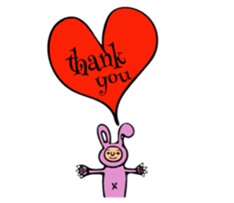 creepy ccute Rabbit sticker #12739193