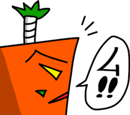sticker of Samurai of carrot sticker #12739952