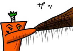 sticker of Samurai of carrot sticker #12739954