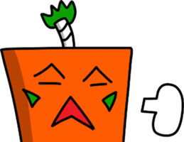 sticker of Samurai of carrot sticker #12739958