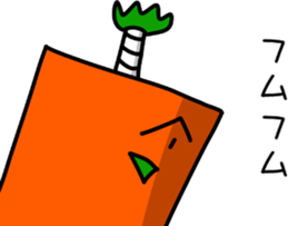 sticker of Samurai of carrot sticker #12739974