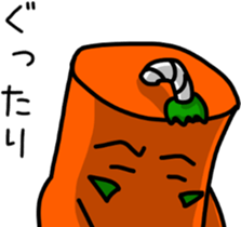 sticker of Samurai of carrot sticker #12739975
