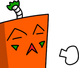 sticker of Samurai of carrot sticker #12739977