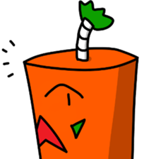 sticker of Samurai of carrot sticker #12739981