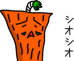 sticker of Samurai of carrot sticker #12739985