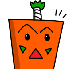 sticker of Samurai of carrot sticker #12739989