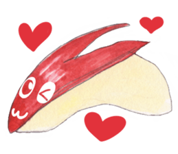 Apple of a watercolor painting sticker #12740317