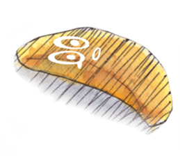 Apple of a watercolor painting sticker #12740323