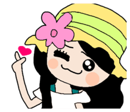 Pan 'sister (hat girl) sticker #12740501