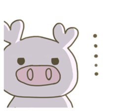 Daily life's Sticker of a voice pig sticker #12741066