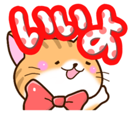 Cat wearing a bow tie. sticker #12741483