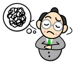 Samurai-Businessman sticker #12741633