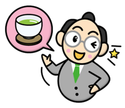 Samurai-Businessman sticker #12741635