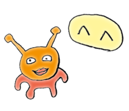 Strange alien sticker sticker #12741775