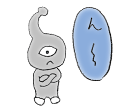 Strange alien sticker sticker #12741780