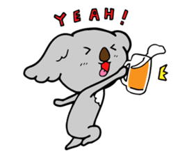 Big-eared koala2 sticker #12742662