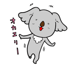 Big-eared koala2 sticker #12742673