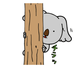 Big-eared koala2 sticker #12742678
