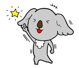Big-eared koala2 sticker #12742700
