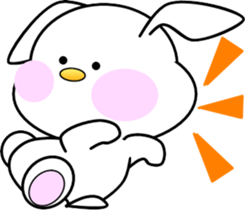 AIUEO rabbit-2 sticker #12743183