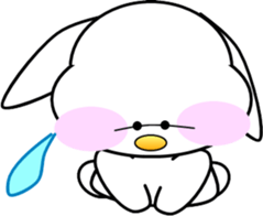 AIUEO rabbit-2 sticker #12743193