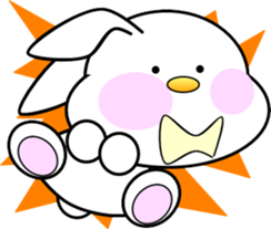 AIUEO rabbit-2 sticker #12743200