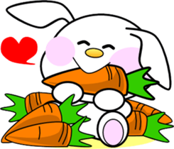 AIUEO rabbit-2 sticker #12743214