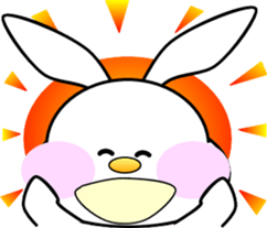AIUEO rabbit-2 sticker #12743217