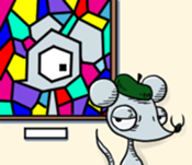 Lone Mouse sticker #12744046