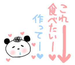 Cute Natural Perm Panda 2 sticker #12745070