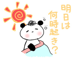 Cute Natural Perm Panda 2 sticker #12745082