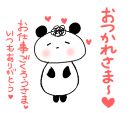 Cute Natural Perm Panda 2 sticker #12745085