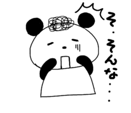 Cute Natural Perm Panda 2 sticker #12745100