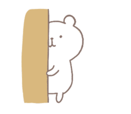 A white little bear sticker #12745394