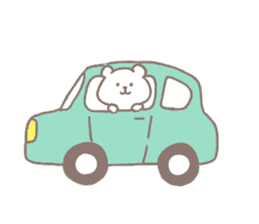 A white little bear sticker #12745418