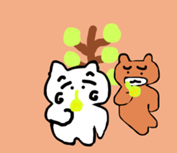 honwaka cat 9 honwaka cat in Autumn sticker #12745690