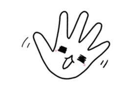 A hand full of emotions sticker #12746286