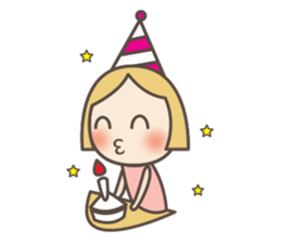 cute face pinky today is sunny day sticker #12746331