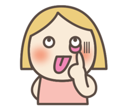 cute face pinky today is sunny day sticker #12746348